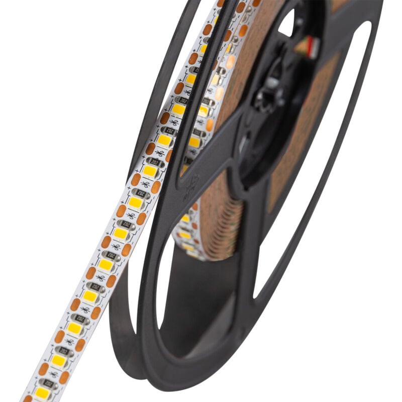 foto del prodotto greenice striscia led smd 2835 5m 9.6w m 960lm m 2700 k ip20 24vdc sky fsl2835 120 12 24 ww 