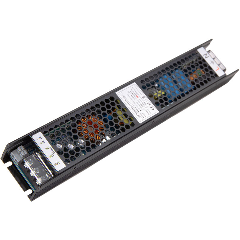foto del prodotto greenice trasformatore led dimmerabile 0 10v 170 260v 24v 8,3a 200w ip20 cp hrs 200 24 