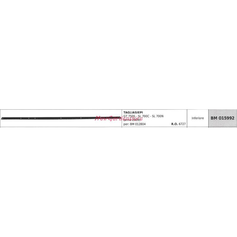 foto del prodotto greenline lama inferiore tagliasiepe gt 750s sl 700c 015992