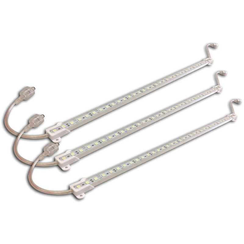 foto del prodotto greensensation lotto 3 strisce a led bianco neutro impermeabile 50cm offerto trasformatore