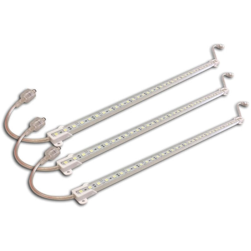 foto del prodotto greensensation set di 3 strisce led 1m ip65 alluminio bianco caldo supporto trasformatore gratis