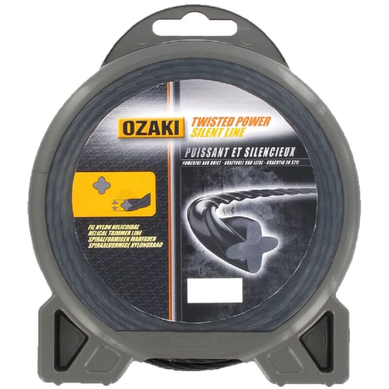 foto del prodotto greenstar ozaki 507508 rocchetto di filo di nylon elicoidale 2 mm, lunghezza 15 m, twisted power silent line