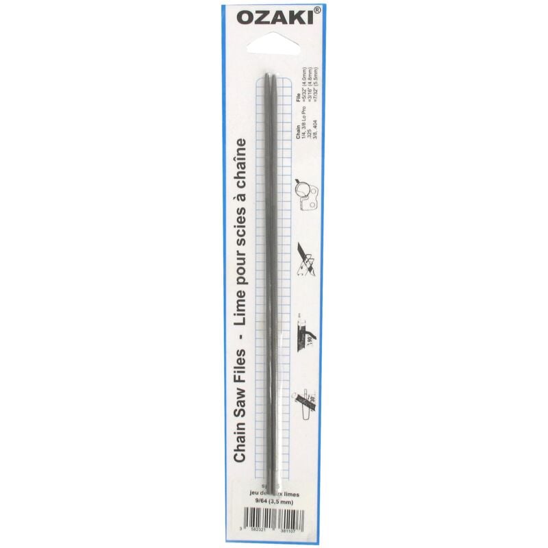 foto del prodotto greenstar ozaki lima a catena motosega 1 4 lima rotonda, manutenzione e affilatura, diametro 3,6 mm 9 64 , lunghezza 20 cm 8 , blister da 2