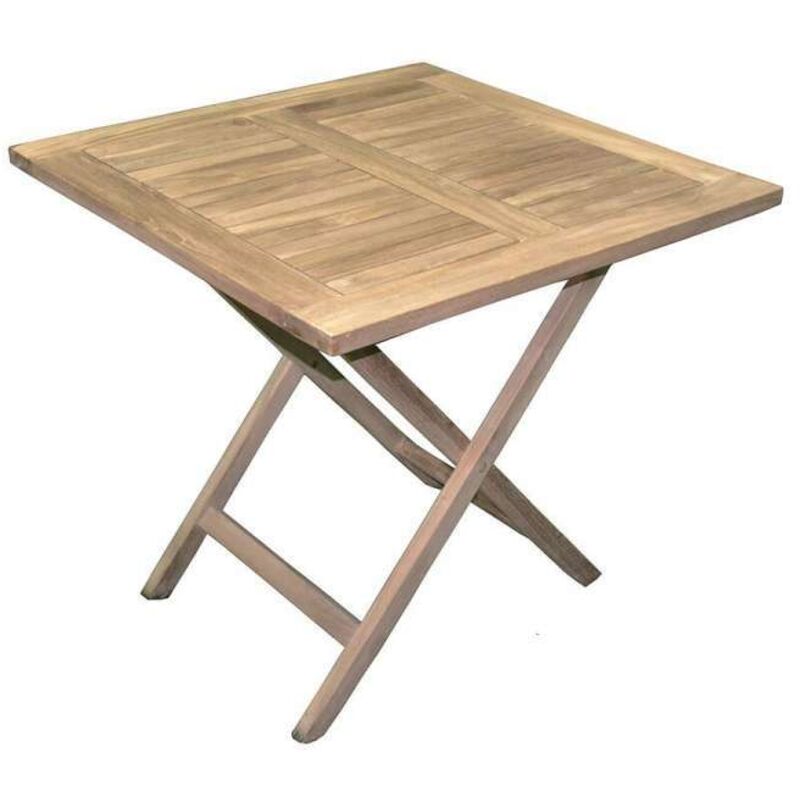 foto del prodotto greenwood tavolo da giardino vulcano 80x80 cm legno di teak