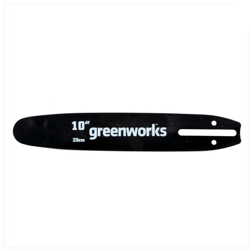 foto del prodotto greenworks sciabola di ricambio per motosega, barra da 25 cm adatta per motoseghe della serie 24 v