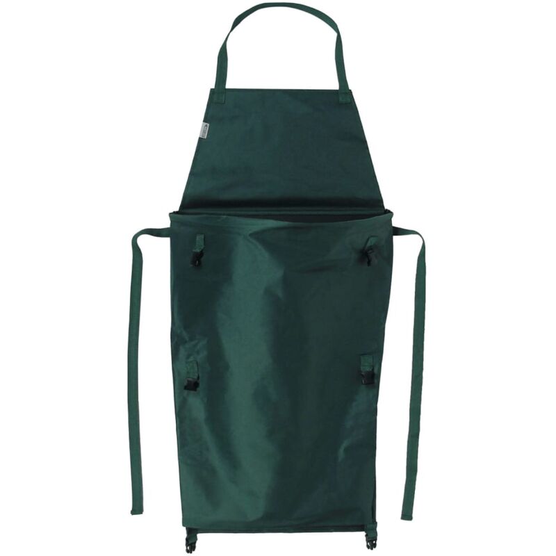 foto del prodotto grembiule da giardino con tasca pieghevole 130x55 cm verde nature