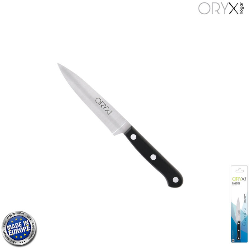 foto del prodotto grenoble coltello da cucina lama in acciaio inox 13 cm. nero oryx