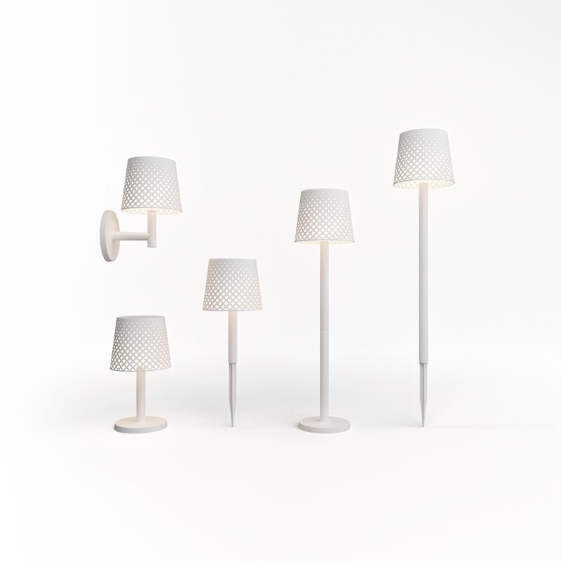 foto del prodotto greta lampada da tavolo con carica solare e batteria ricaricabile. luce calda a led. prodotto in spagna