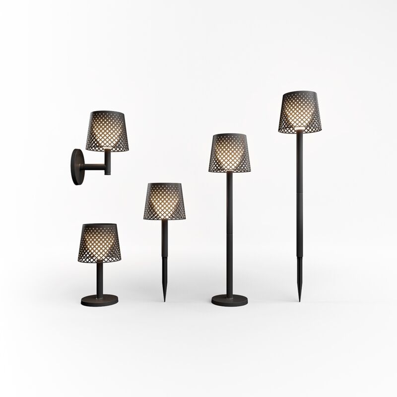 foto del prodotto greta lampada da tavolo con carica solare e batteria ricaricabile. luce calda a led. prodotto in spagna