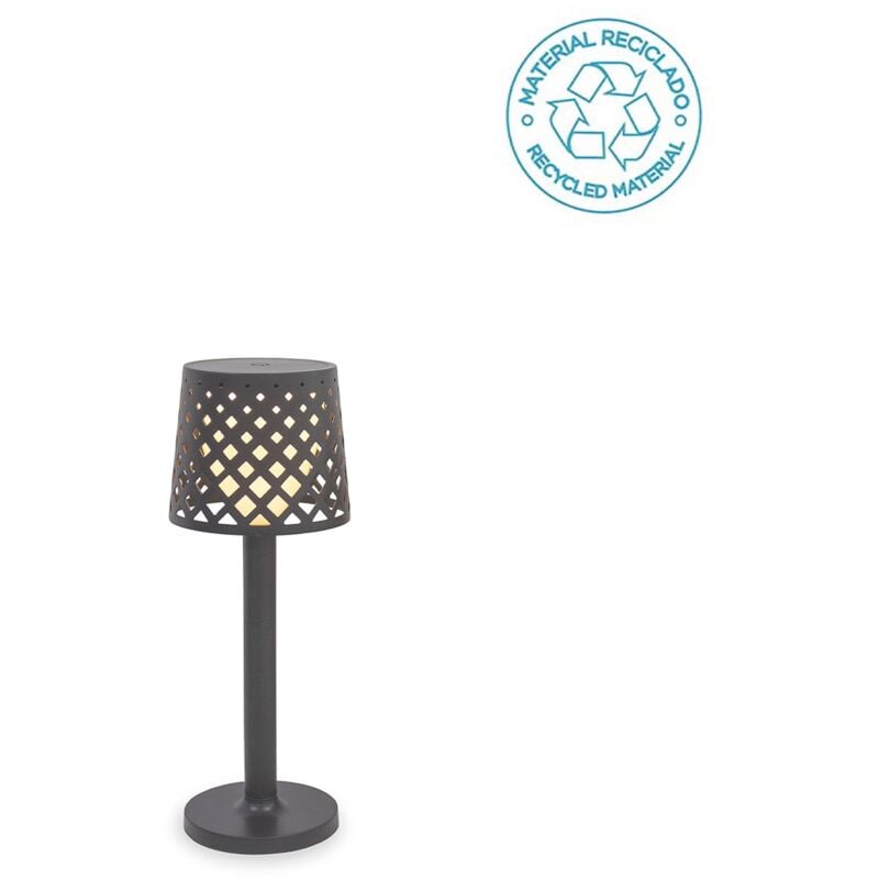 foto del prodotto gretita lampada da tavolo con batteria ricaricabile. luce calda a led. prodotto in spagna