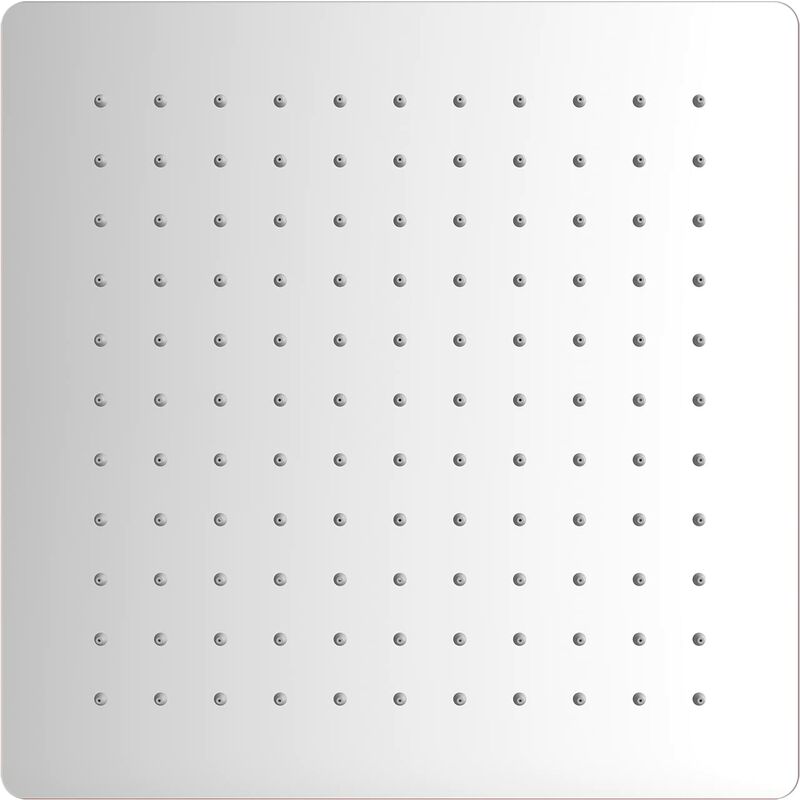 foto del prodotto grifema, soffione doccia a pioggia,doccia fisso grande quadrato, 30 x 30 cm, acciaio, cromo