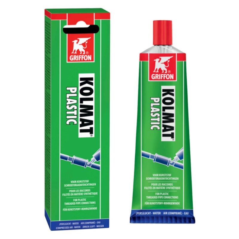 foto del prodotto griffon pasta sigillante kolmat per giunti filettati in plastica e sintetici, tubo da 125 g
