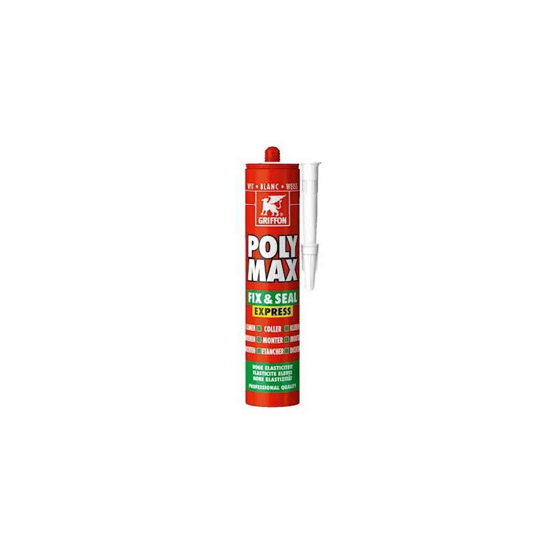 foto del prodotto griffon poly max fix 1seal express bianco cartuccia 425 gr 6150450