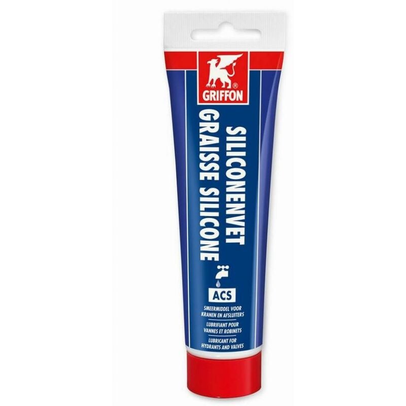 foto del prodotto griffon tubo di grasso al silicone acs 125 gr per valvole e rubinetti 6309088