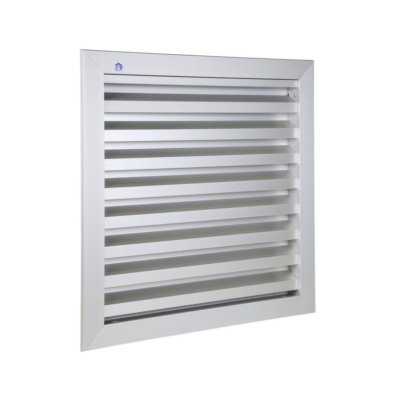 foto del prodotto griglia a parete 300x300 mm renson f1 schermo in acciaio inox anodizzato argento 41133