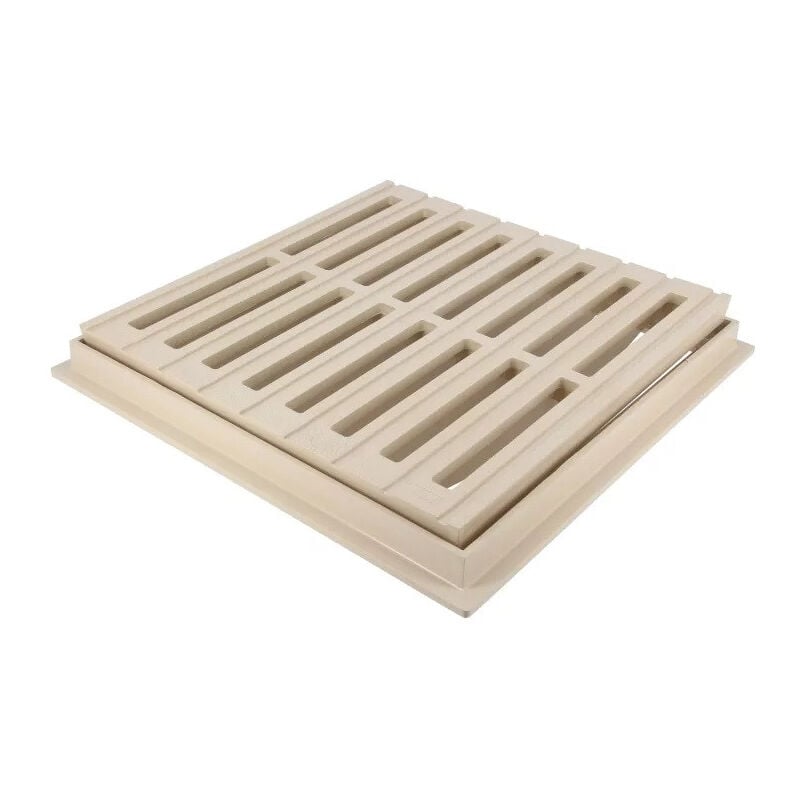 foto del prodotto griglia a pavimento nicoll grc30s con telaio 30x30cm sabbia