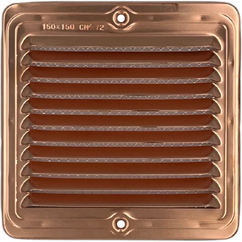 foto del prodotto griglia aerazione quadrata in rame 150 x 150 mm