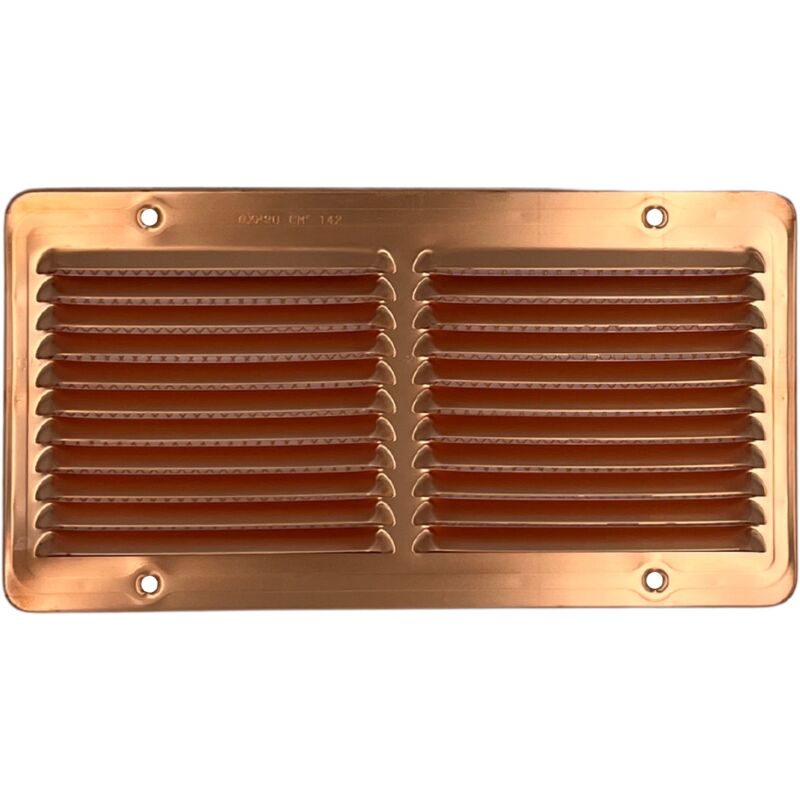 foto del prodotto griglia aerazione rettangolare in rame 150 x 280 mm