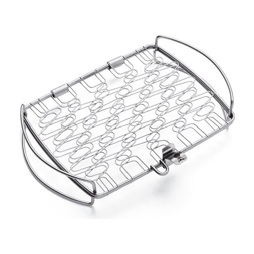 foto del prodotto griglia barbecue weber 6471 graticola da pesce inox lucido