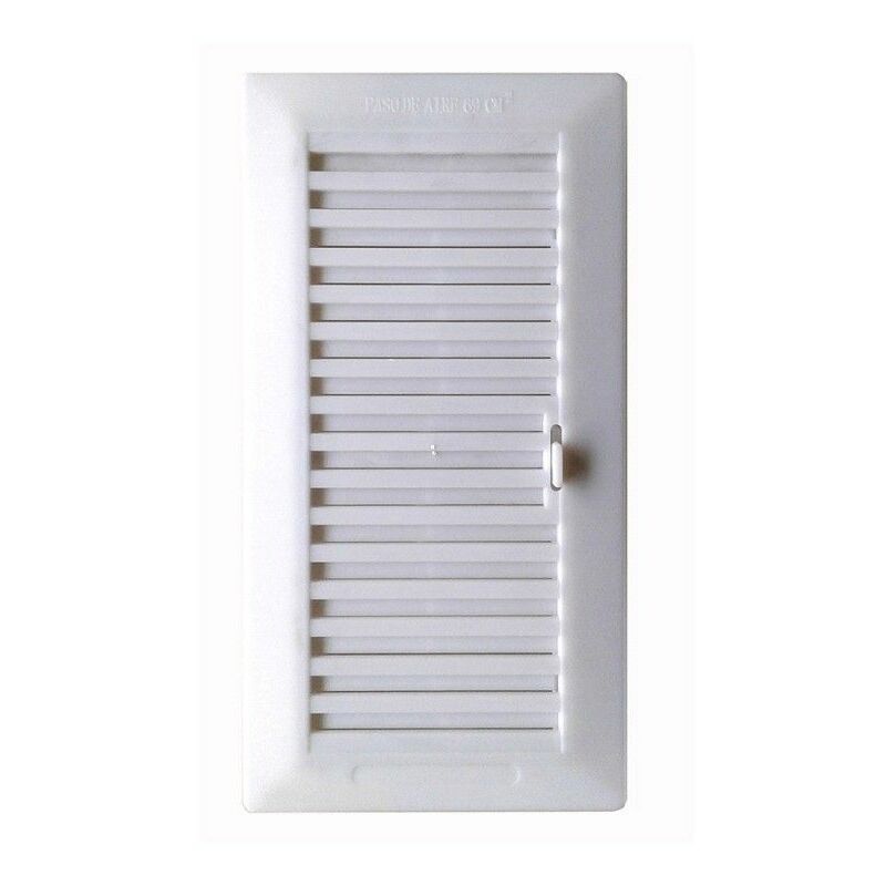 foto del prodotto griglia da incasso orientabile 13,3x26cm cornice in abs bianco g 