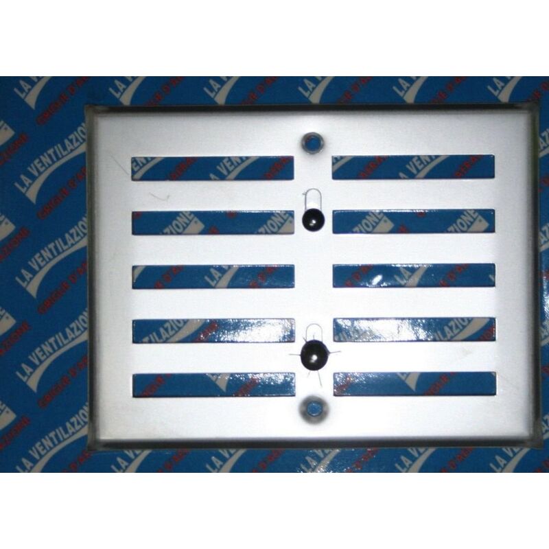 foto del prodotto griglia da sovrapporre in alluminio condosatore e pomello mm 130x168