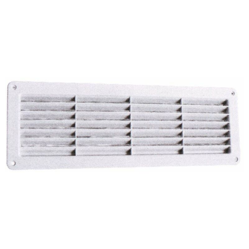 foto del prodotto griglia di aerazione in plastica con rete mm. 370x123 idroweb 6 pz