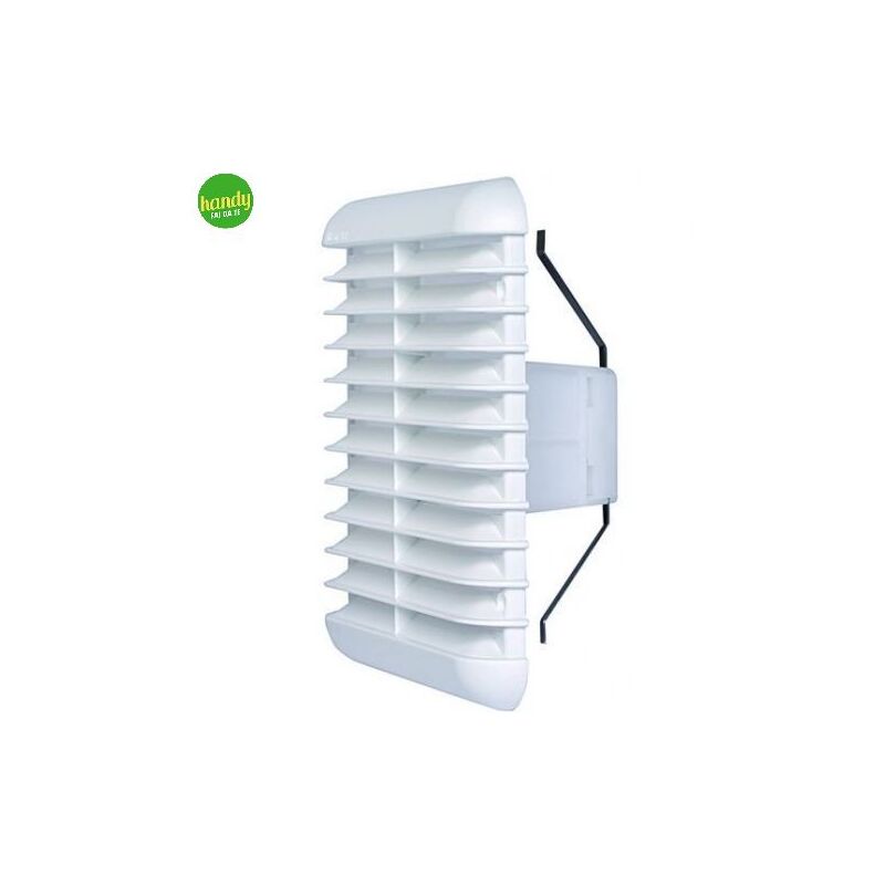 foto del prodotto griglia di aerazione quadra vecamco ad incasso con retina est. 190 x 190 inc. ø 125 / 160 mm bianco