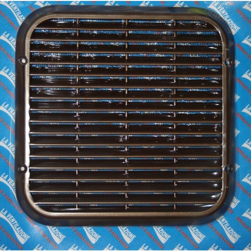 foto del prodotto griglia di areazione in alluminio diametro mm 220x220 con rete anti insetti