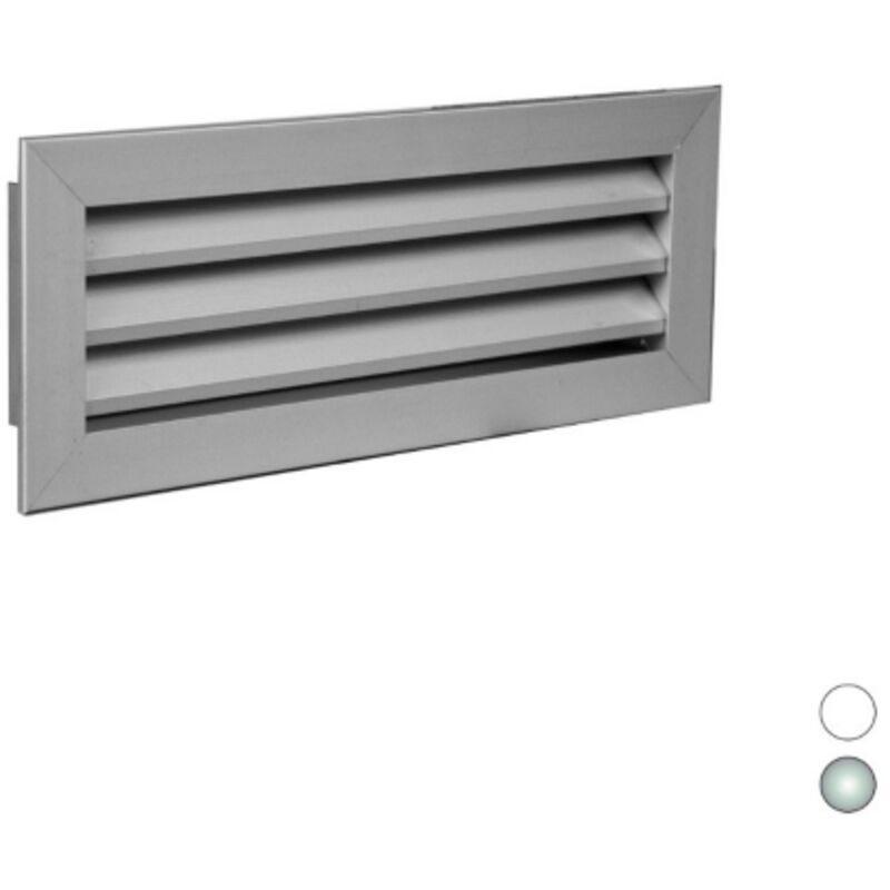 foto del prodotto griglia di ripresa ad alette fisse all. ral9016 mm 200 x 100