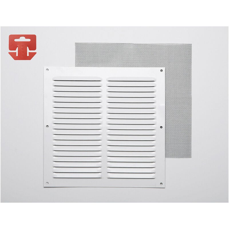 foto del prodotto griglia di separazione in alluminio mosquito bianco laccato 200x200mm