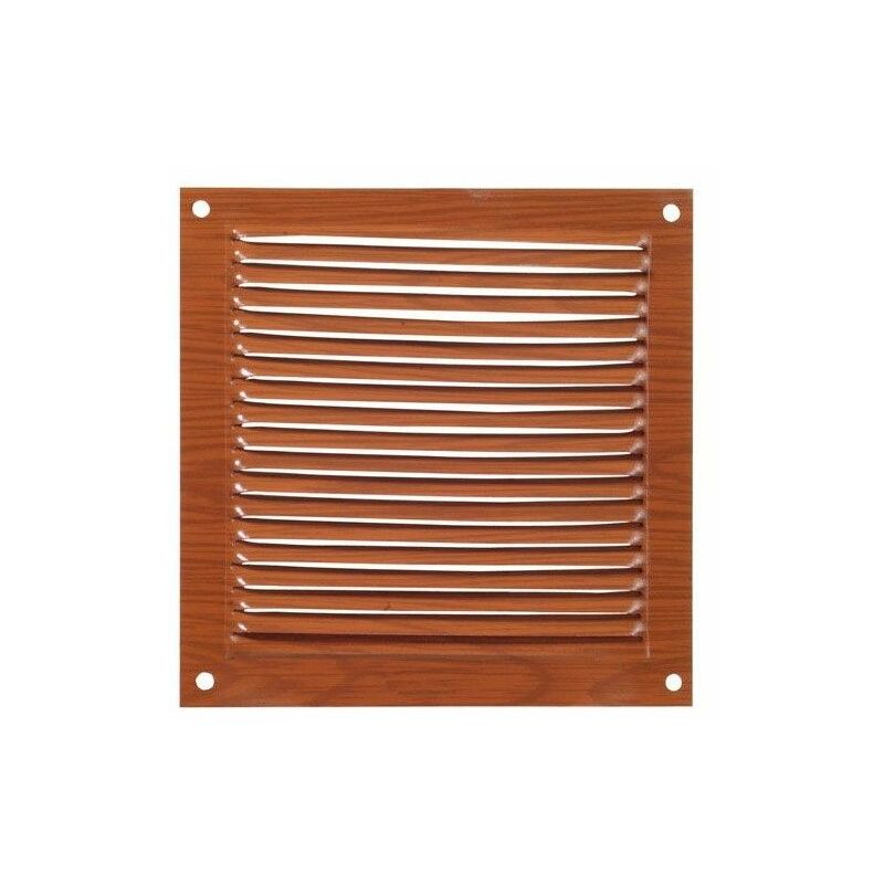 foto del prodotto griglia di ventilazione a vite 15x15 cm. colore alluminio marrone
