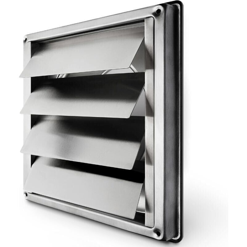 foto del prodotto griglia di ventilazione da 150 mm, griglia di prevenzione del riflusso in acciaio inossidabile con lamelle mobili, griglia per cappa ad alta
