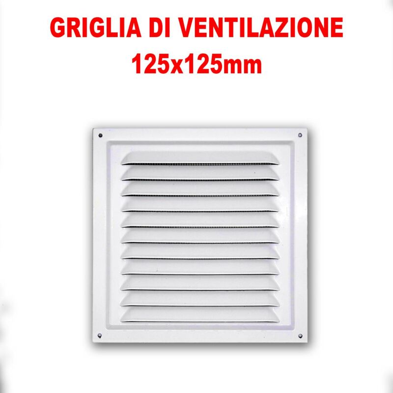 foto del prodotto griglia di ventilazione in metallo 125x125mm