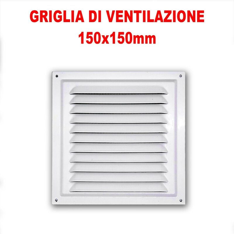 foto del prodotto griglia di ventilazione in metallo 150x150mm