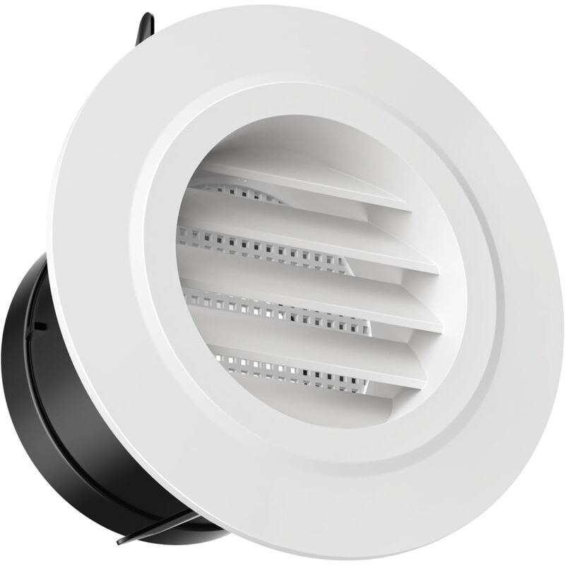foto del prodotto griglia di ventilazione in plastica da 75 mm, rotonda, con zanzariera