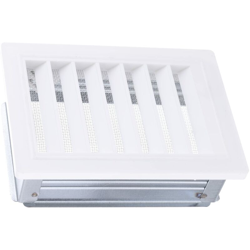 foto del prodotto griglia di ventilazione kunstst. 100 x 160 mm. telaio di montaggio e flieg. bianco, 1 pezzi, 50161 upmann