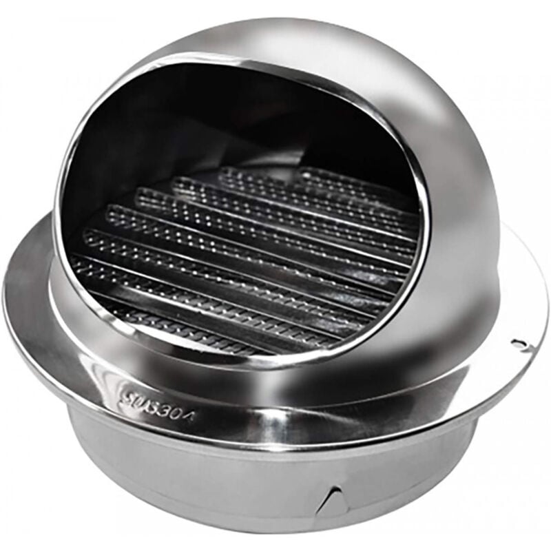 foto del prodotto griglia di ventilazione rotonda in acciaio inossidabile da 100 mm con griglia anti insetti desineo per tutti gli ambienti umidi,
