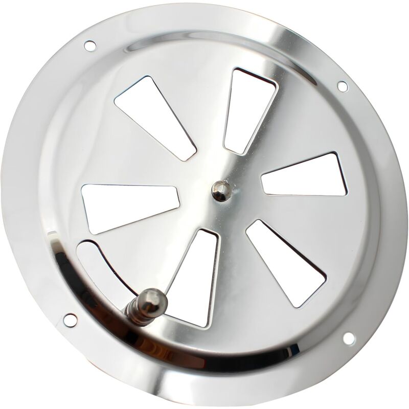 foto del prodotto griglia di ventilazione rotonda, presa d aria regolabile, presa d aria in acciaio inossidabile, ingresso e scarico dell aria da 125 mm sollbry