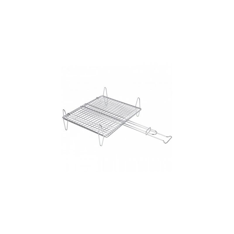 foto del prodotto griglia doppia per pesce 50x50cm zincata 2594 sauvic