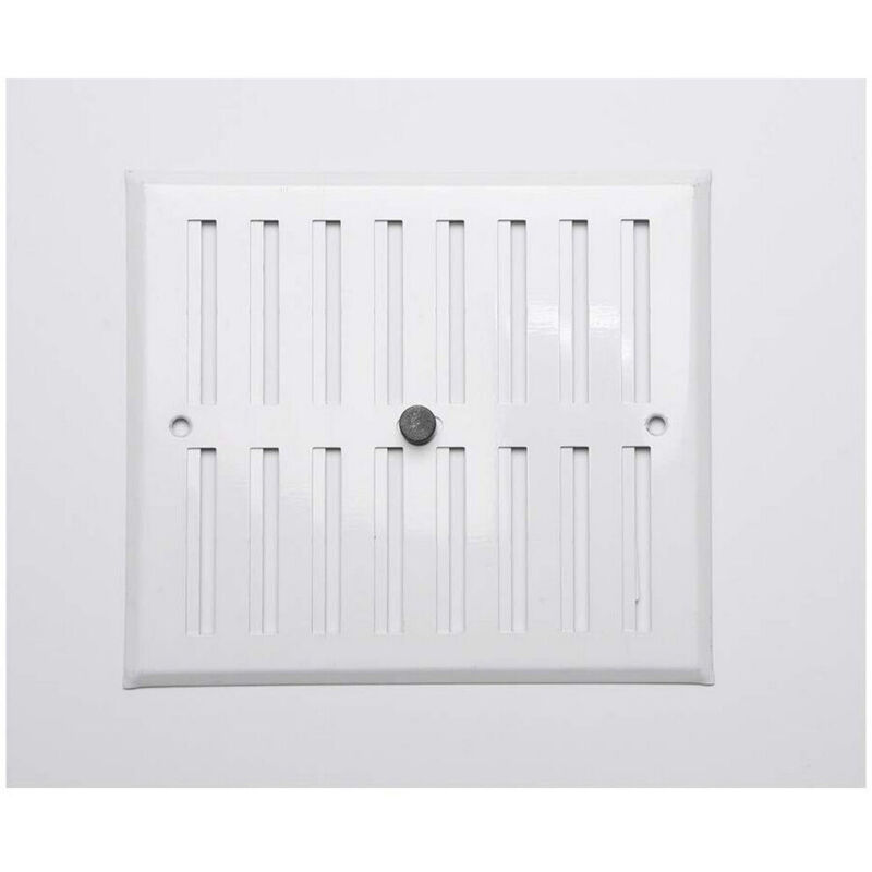 foto del prodotto griglia fepre regolabile alluminio bianco 17 x 19 cm 