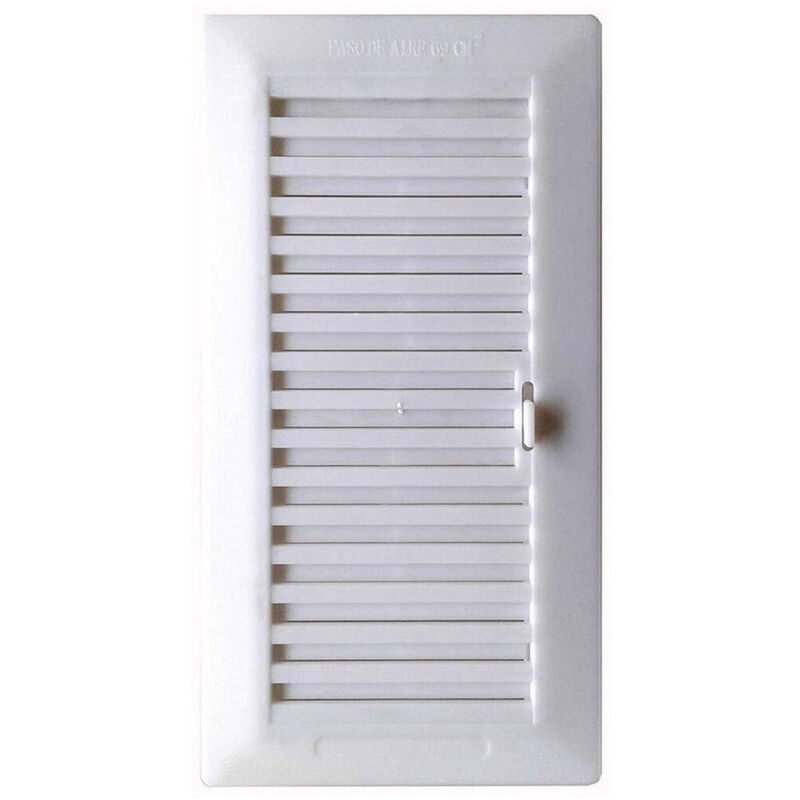 foto del prodotto griglia fepre regolabile da incasso bianco abs polipropilene 13,3 x 26 cm 