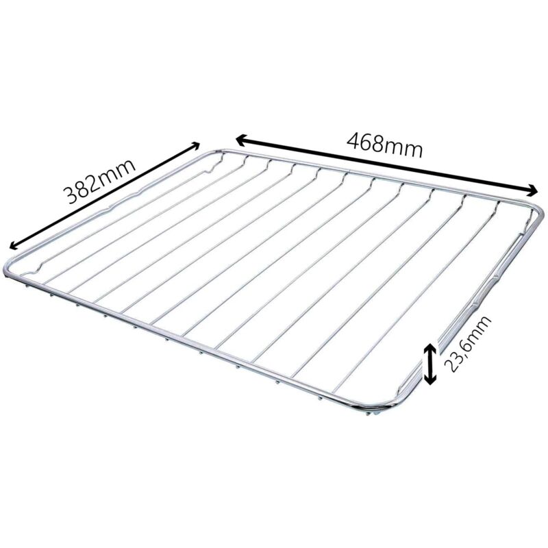 foto del prodotto griglia forno grill rex electrolux zanussi aeg originale dimensioni 468x382x23,6mm compatibile con oltre 500 forni