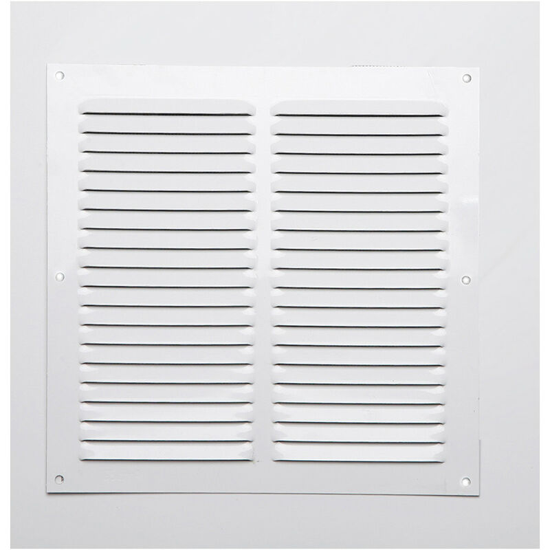 foto del prodotto griglia in alluminio senza bordo bianco laccato 20x20 cm