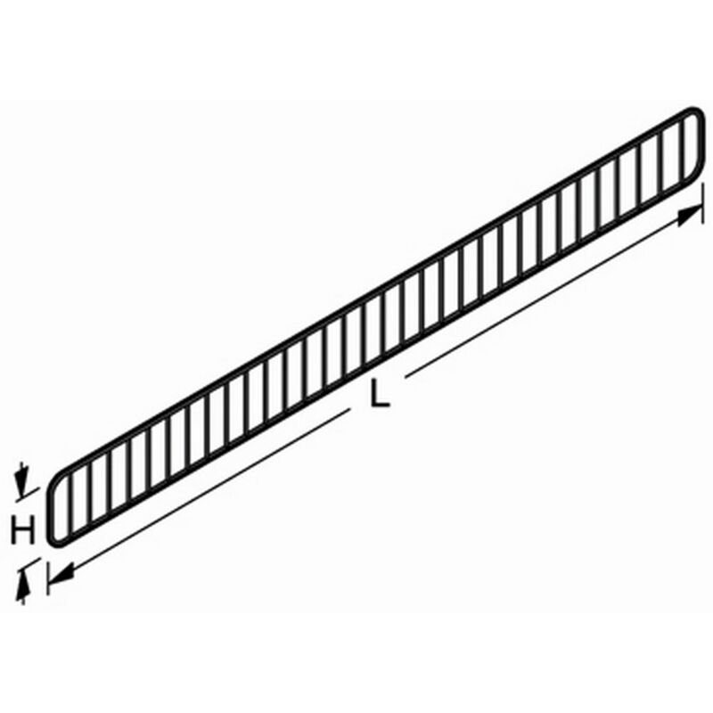 foto del prodotto griglia in filo per ripiani in acciaio cm. 100x9,5 h col. grigio ral9006