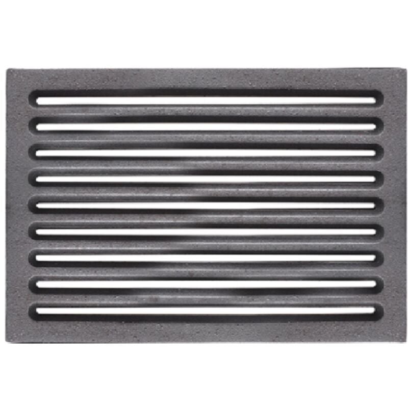 foto del prodotto griglia in ghisa 20,6x30 cm per areazione per stufe camini barbecue base di appoggio legna
