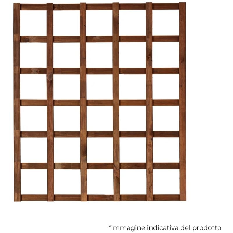 foto del prodotto griglia in legno per esterno hortus color castagno 90 x 90 cm