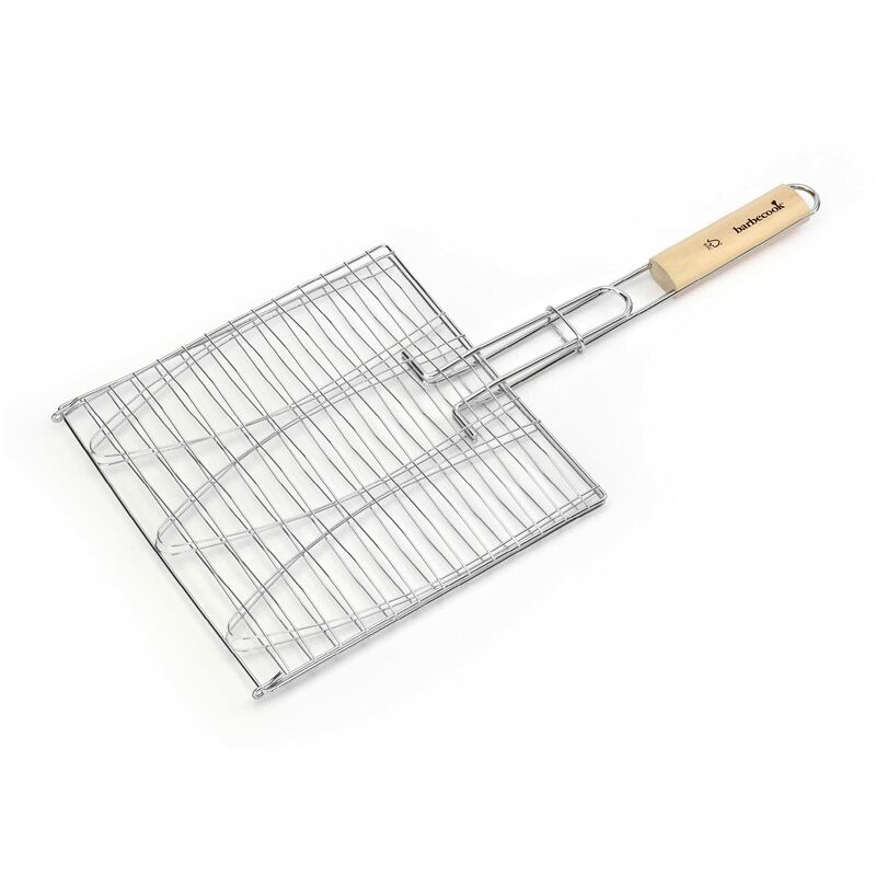 foto del prodotto griglia per 3 pesce per barbecue, graticola per 3 pesce per barbecue, accessori per barbecue, 28x28x2cm marca barbecook