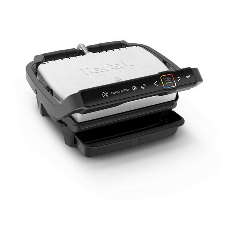 foto del prodotto griglia per carne 2000w 600cm acciaio inox nero gc750d12 tefal
