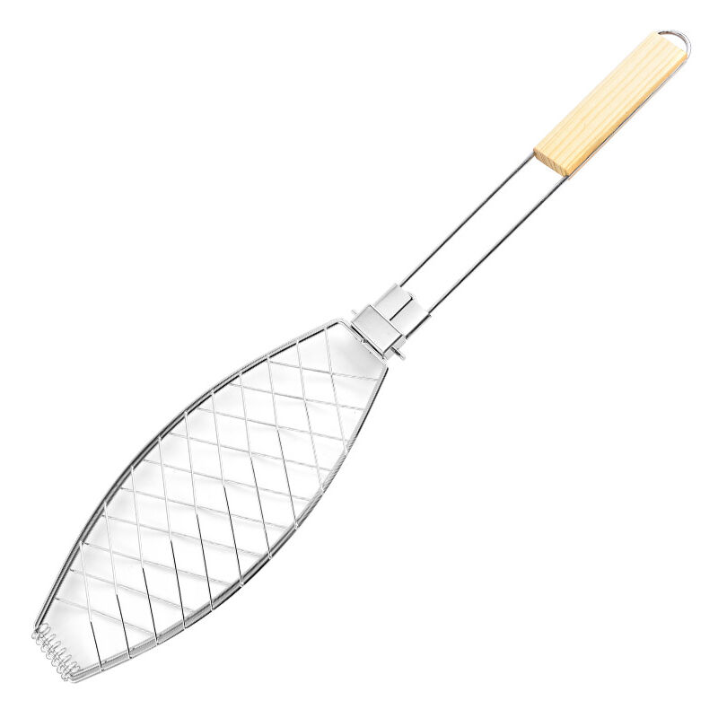 foto del prodotto griglia per cottura pesce acciaio inox 63 x 12 cm