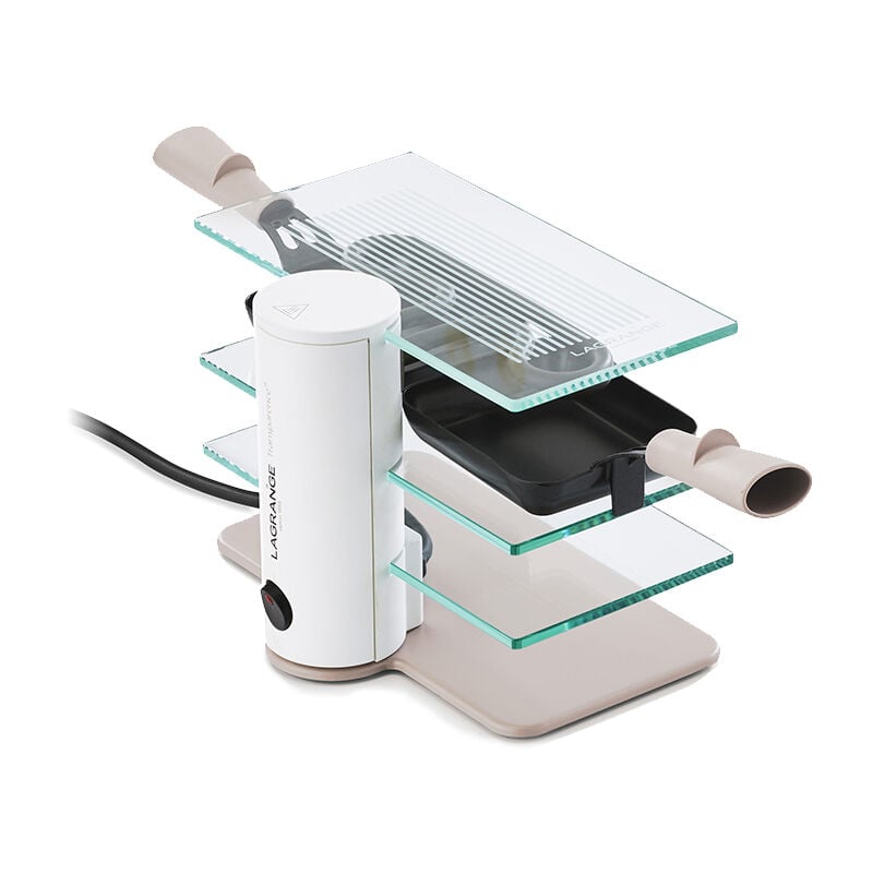 foto del prodotto griglia per raclette in vetro da 350 w per 2 persone 009208 lagrange